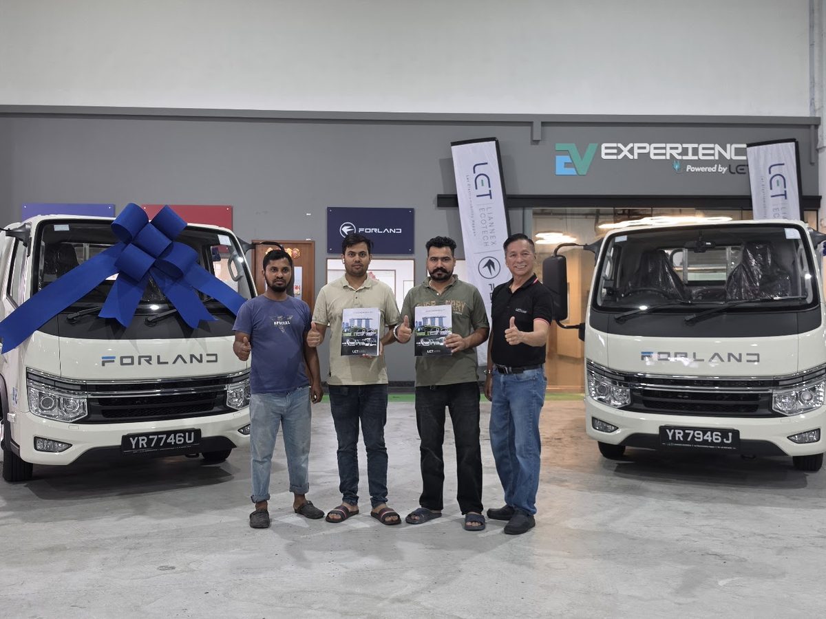 Forland trucks handed over at our Kranji showroom