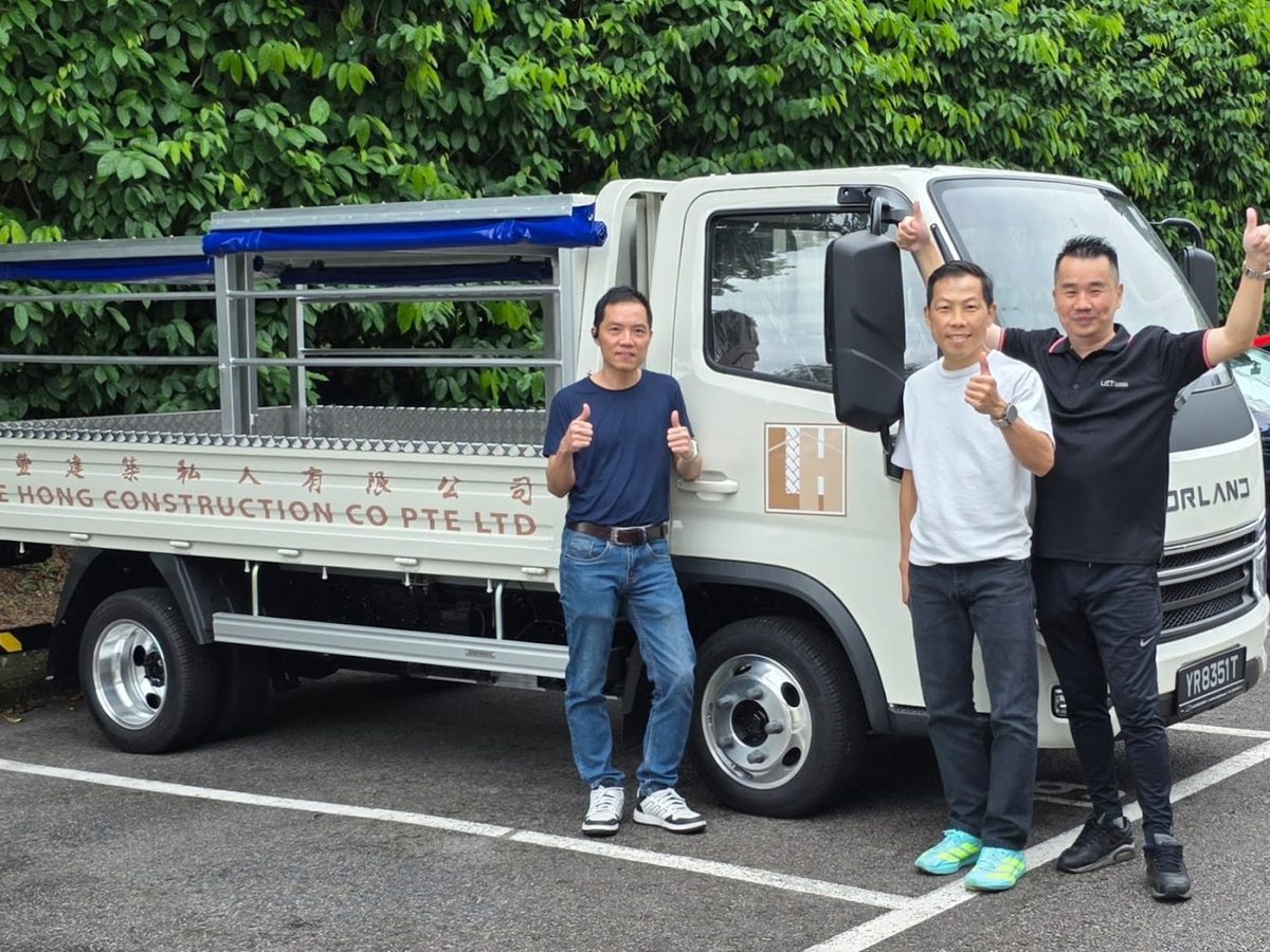 Forland truck handover to a construction client
