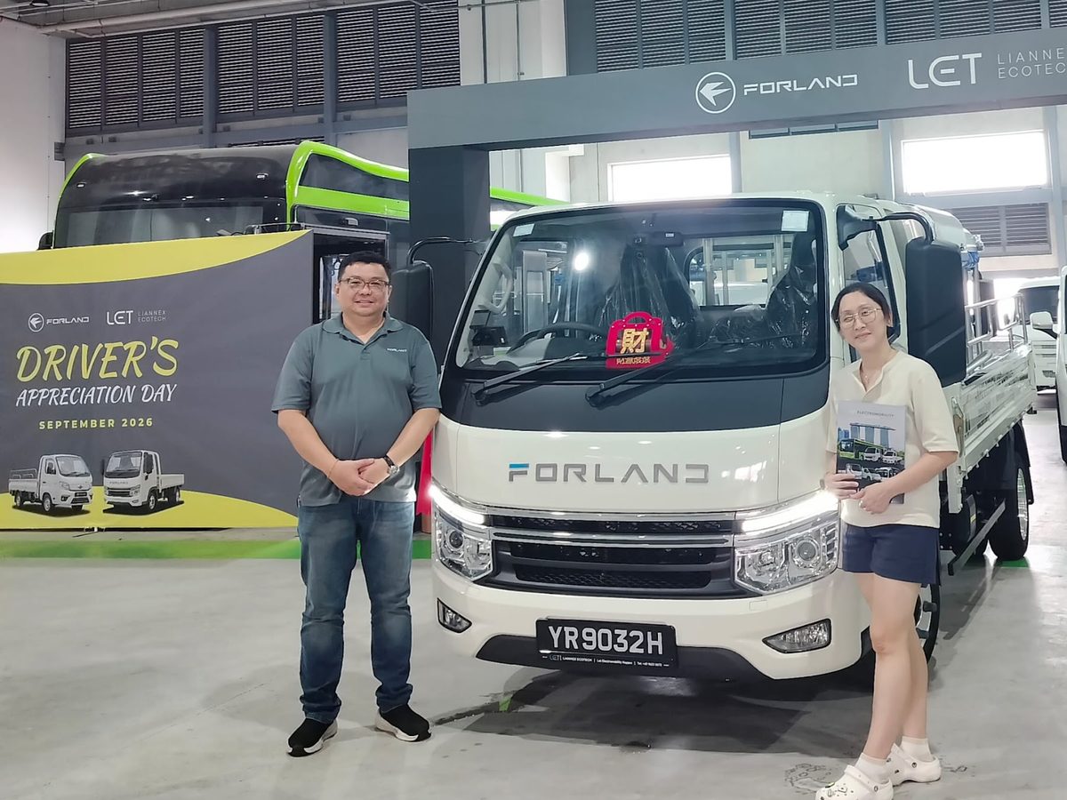 Forland truck handover at the LET showroom